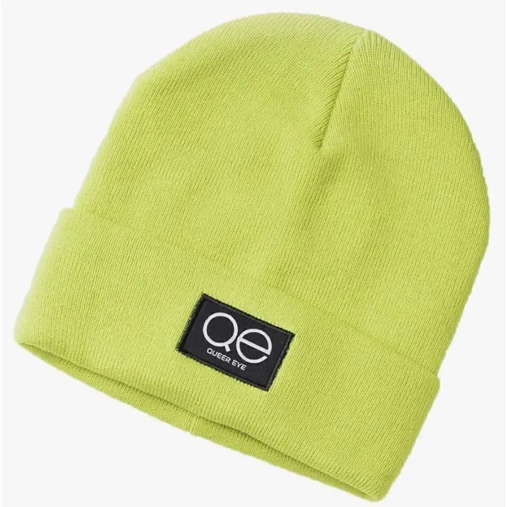QUEER EYE Unisex Beanie in Yellow Green Color